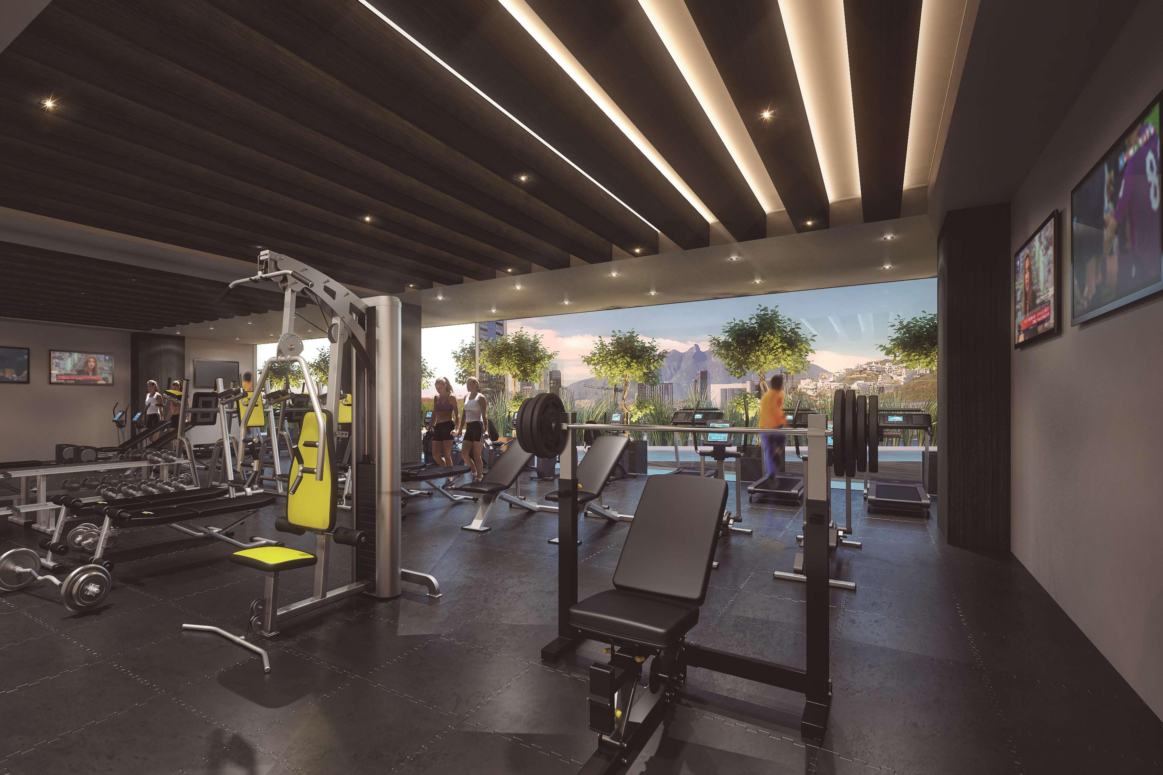 Camino Real Fashion Drive Monterrey Hotel San Pedro Garza Garcia Bagian luar foto The gym at the 10th floor
